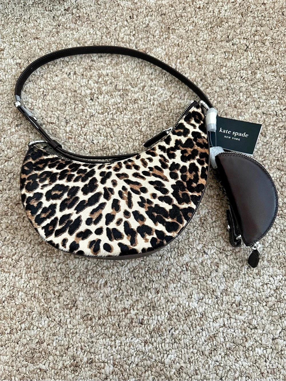 Kate Spade Duo Leopard Haircalf Crossbody Bag